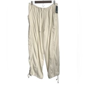Wild Fable Women’s Baggy Parachute Cream Pants - NWT - M